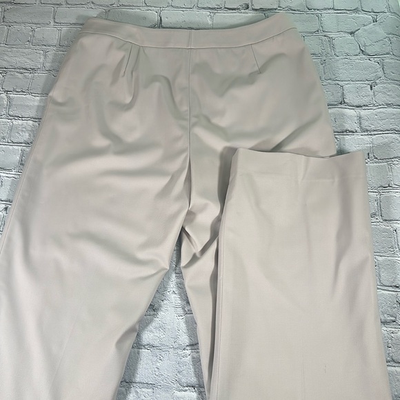 Lafayette 148 New York Menswear Pants Stretch Cotton Khaki Tan Size 10 NEW - Picture 3 of 16